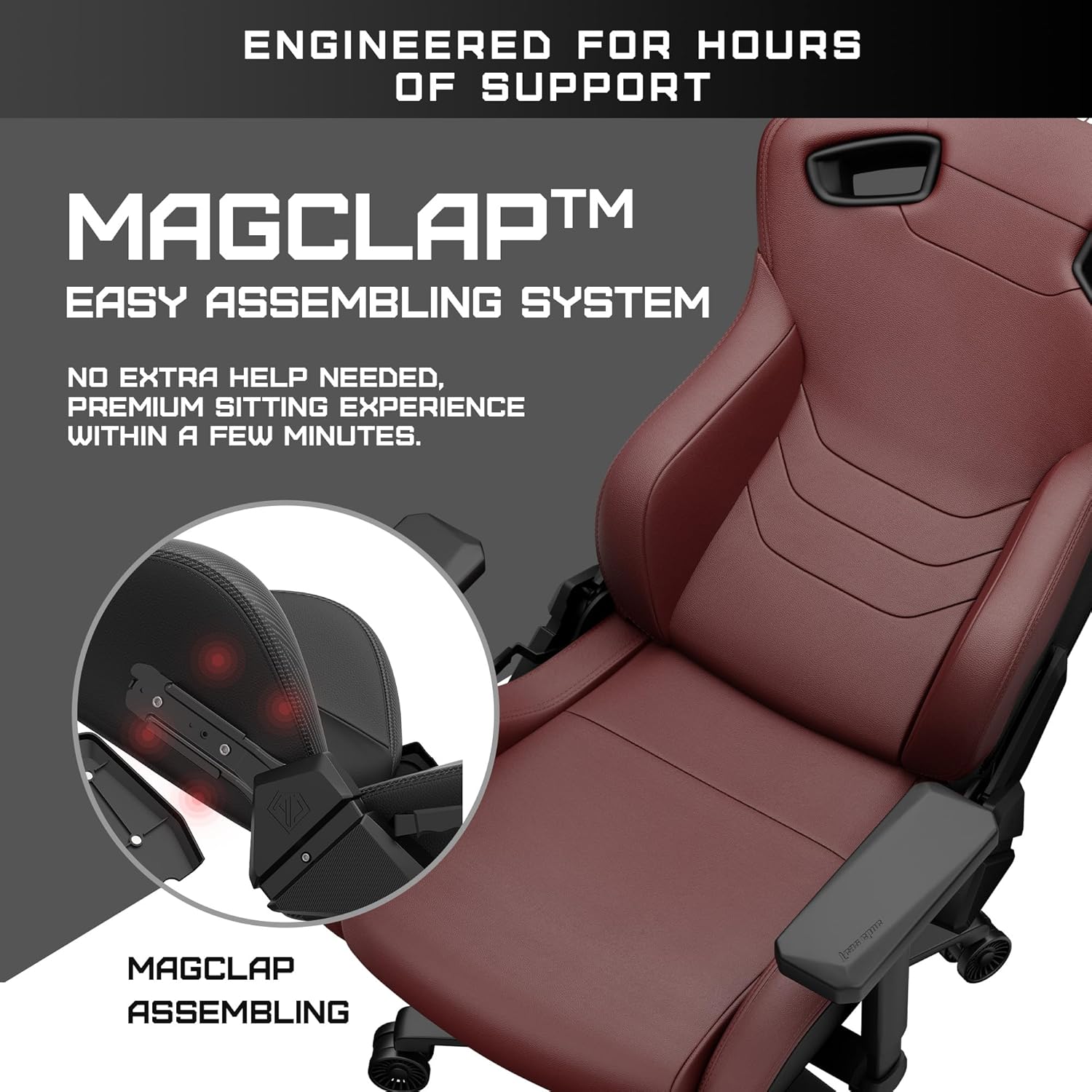 Andaseat Kaiser Frontier Gaming Chair XL - Maroon Andaseat Kaiser Frontier Gaming Chair XL - Maroon